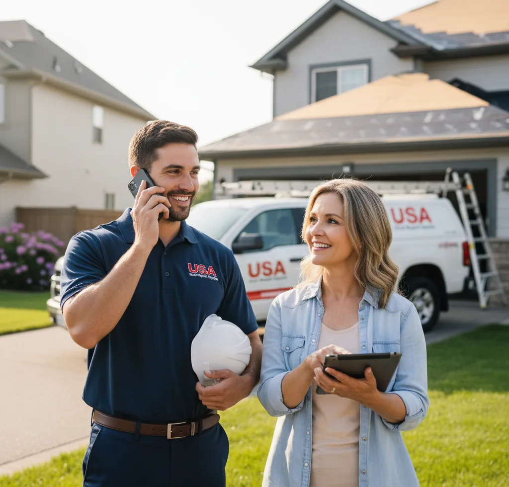 USA Roof Repair Experts customer support in Racine